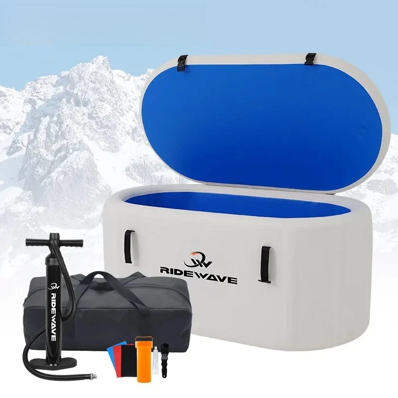 2025 Hot Selling Athletes Cold Plunge Pool Stand-Alone Inflatable Ice Tub with Chiller Water Pump