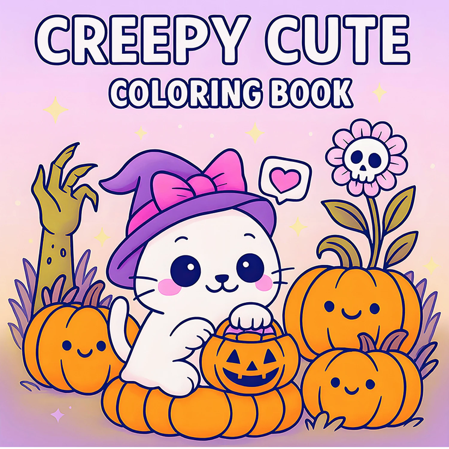 Halloween CREEPY CUTE Coloring Book for Adults Featuring Cute Cozy Daily Activities for Relaxation (Cozy Spaces Coloring)