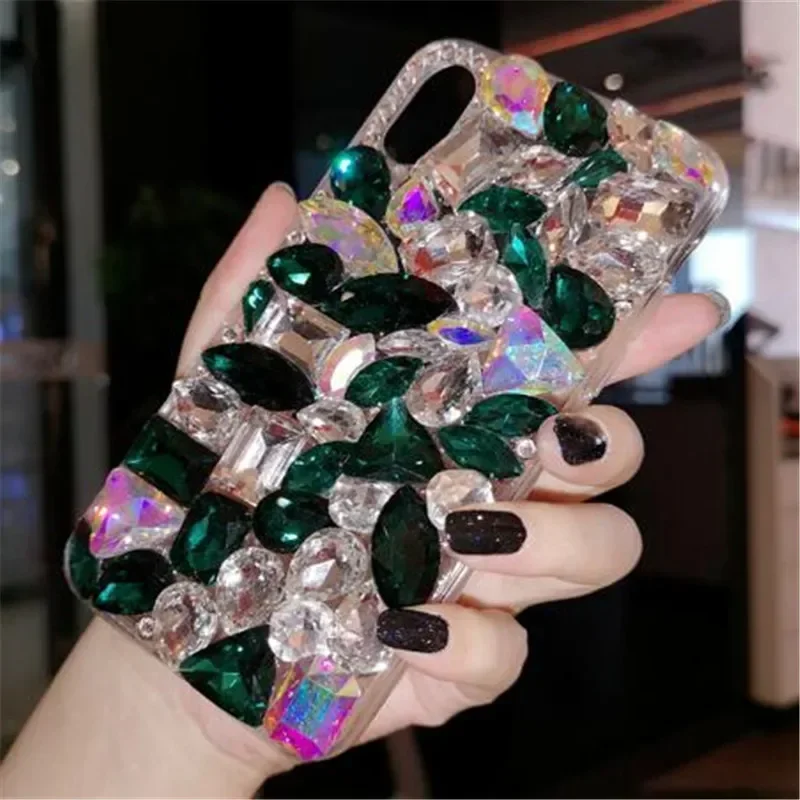 Luxury Bling Crystal Gem Rhinestone Case for Xiaomi 13 14 POCO X3 X4 X5 F4 F5 PRO M4 M5 M6, Soft Phone Cover