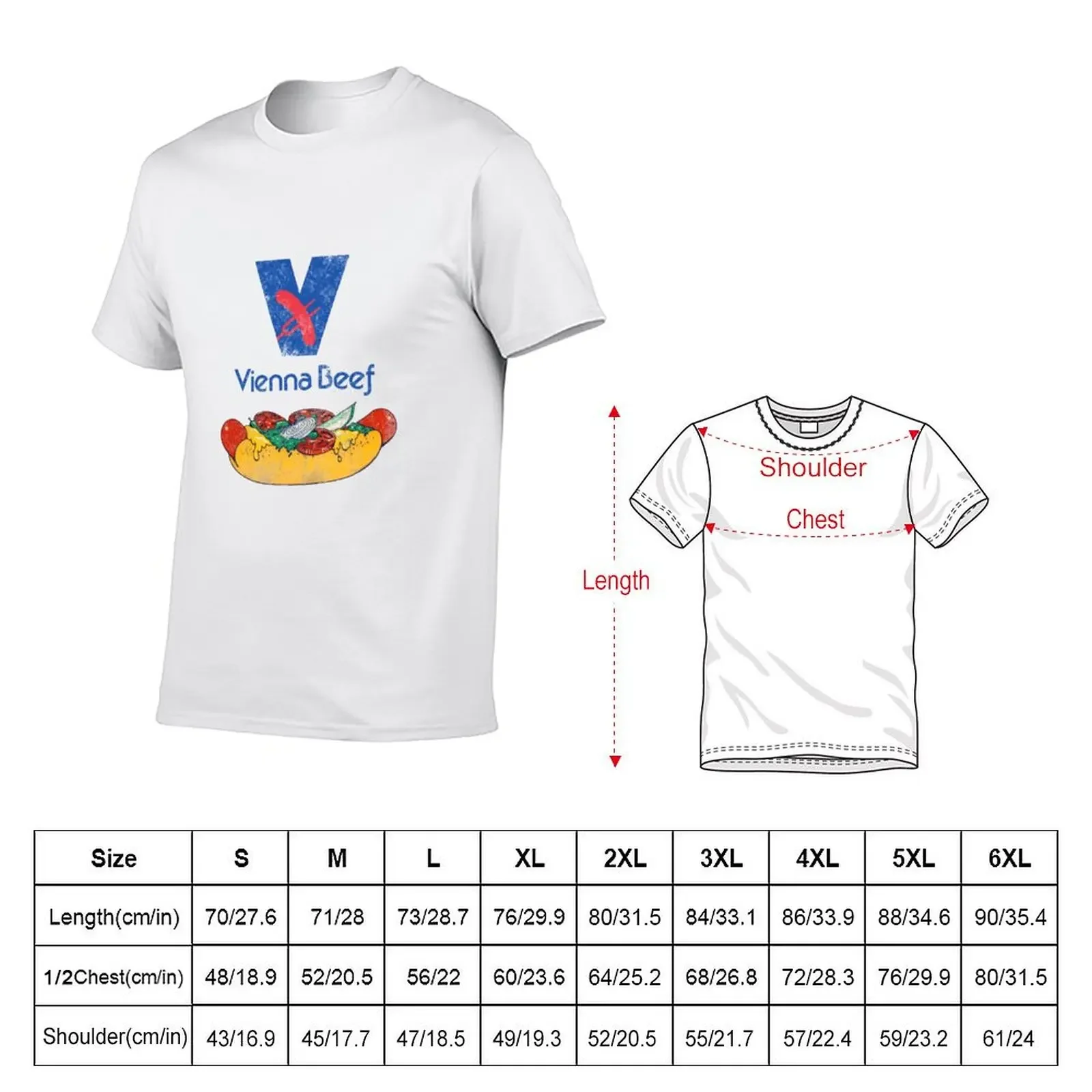 Vienna Beef Unisex T-shirt plus size tops boys whites sports fans cute tops fruit of the loom mens t shirts