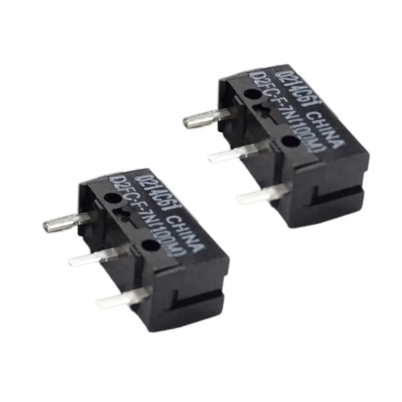 D2FC-F-7N (100 M) Micro Hot Mice Micro Switches Botão WhiteDots 0,74N