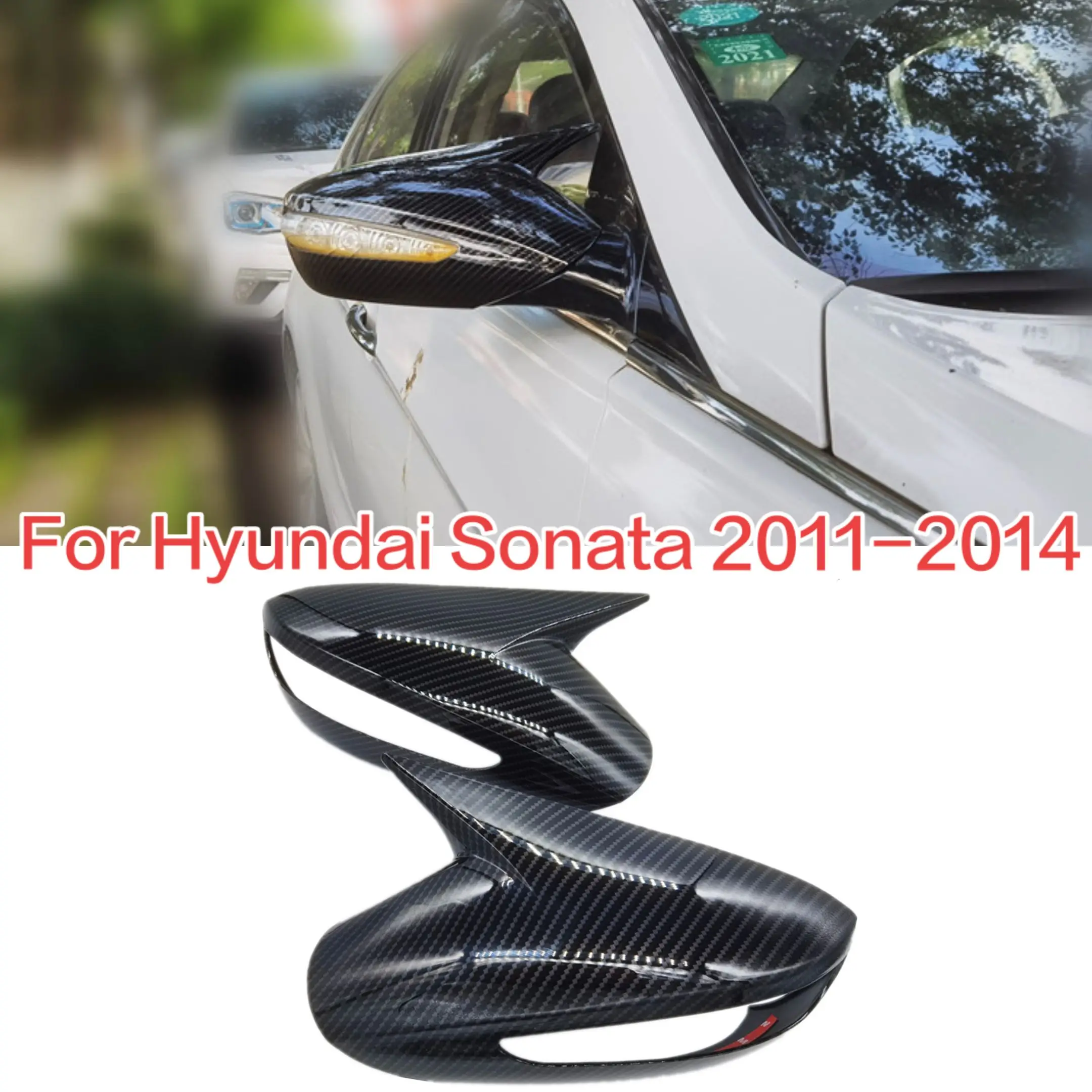

Car Rearview Mirror Cover For Hyundai Sonata DN8 2011-2014 Side Door Shell Decoration Trim