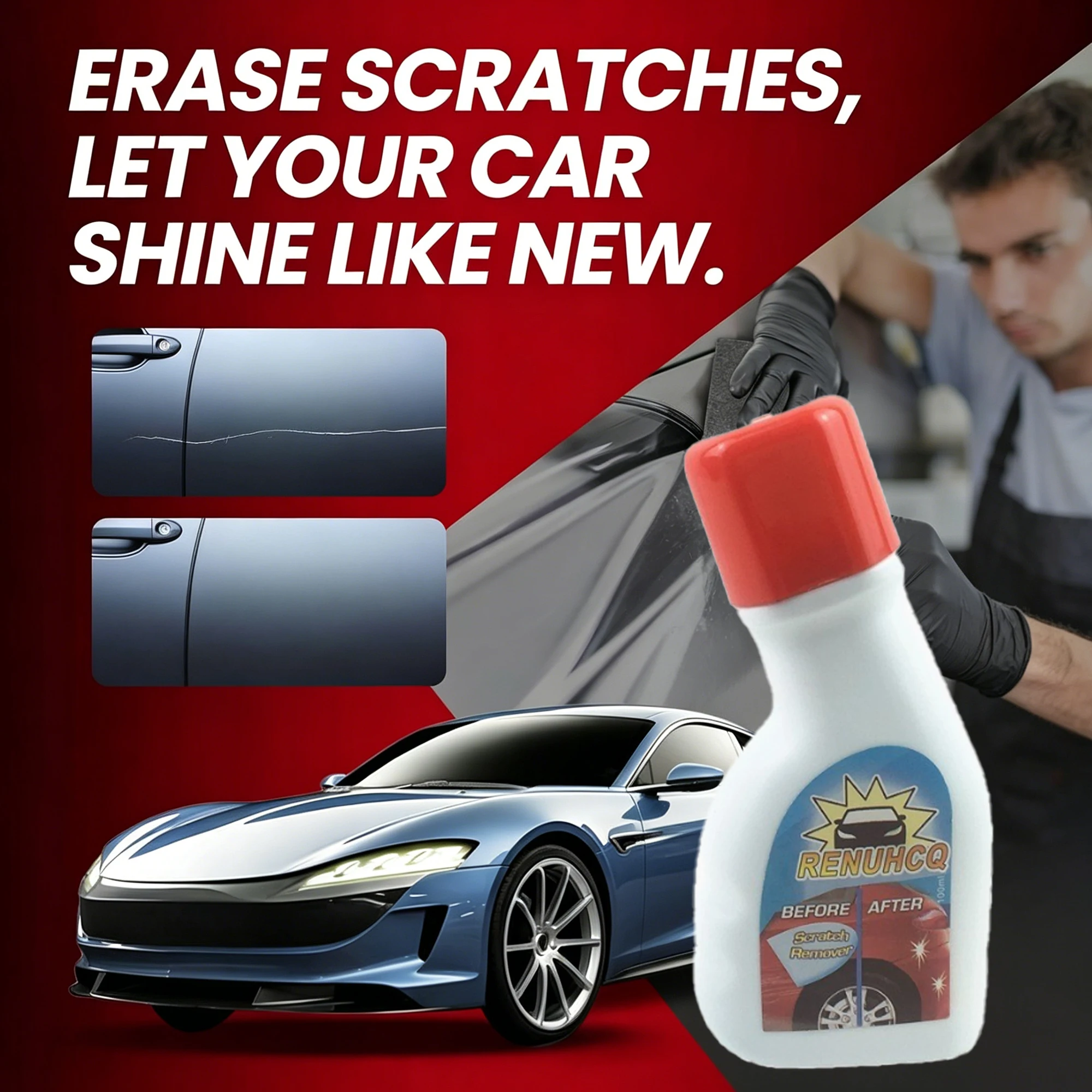 

Car Scratch Remover for Autos Body Deeply Paint Scratch Auto Car Polishing Compound Paste Car Paint Repair Tool