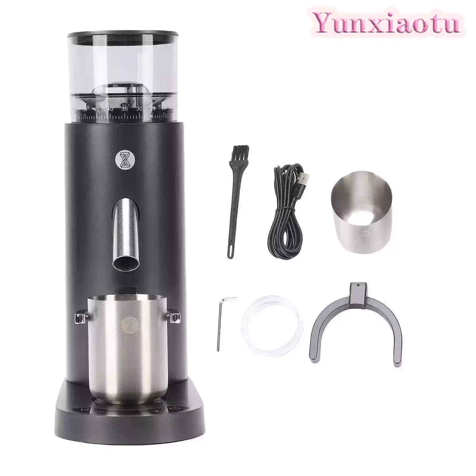 Commercial Coffee Bean Grinder, Hand Brew & Espresso Coffee Mill, Adjustable Coarseness Small Coffee Grinder Machine