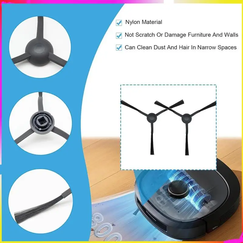 M04K For Eureka J20, For Midea W20 W20 Pro Robot Vacuum Cleaner Main Side Brush Hepa Filter Mop Cloth Dust Bags Accessories