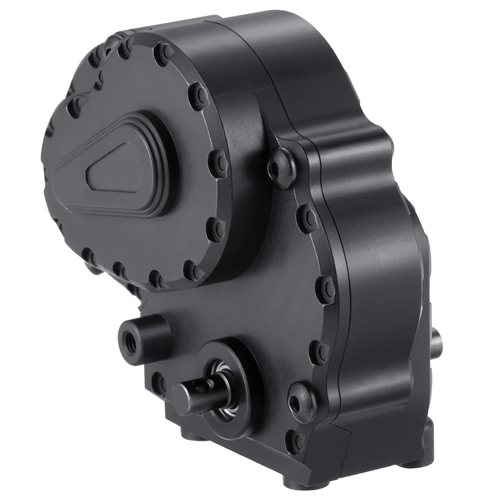 Metal Gearbox Transmission Assembly with Internal Gears, Upgrade Parts for 1/18 AXIAL UTB18 CAPRA RC Crawler Car