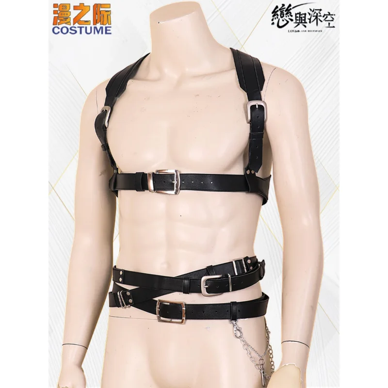 Game Love And Deepspace Cosplay Sylus Xavier Zayne Rafayel Cosplay Costume Women Belt Shirt Pants Set Women Men Halloween Party