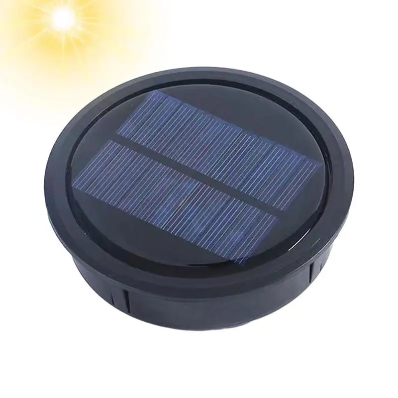 Solar Panel with LED Lantern Light Lid Solar Lights Top Replacement Part for Outdoor Hanging Lanterns DIY Table Lights Decor