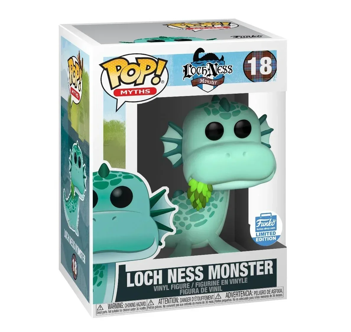 NEW Funko Pop Myths LOCH NESS MONSTER #18 ACTION TOY FIGURES Vinyl Figure Doll Special Model Collectible Toys for Children Gifts