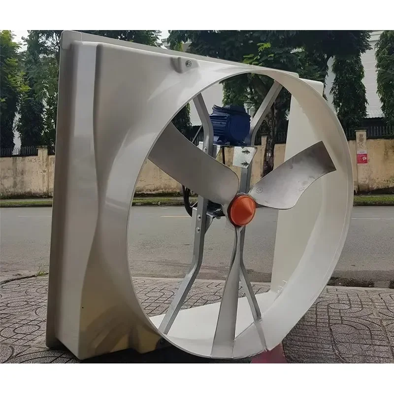 Model Negative Pressure Fan for Chicken House and Chicken Feeding Fiberglass Frp Fans With Aluminum Alloy Blade