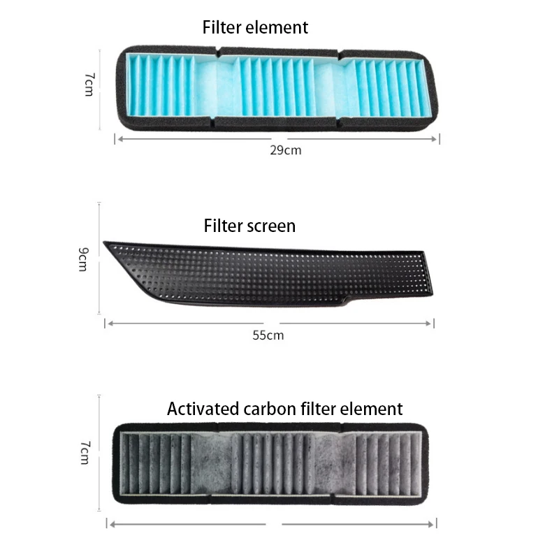 Air Intake Filter for Tesla Model 3 2017-2020 24 Grille Cover Inlet Vent Trim Internal External Air Flow Protection Accessories