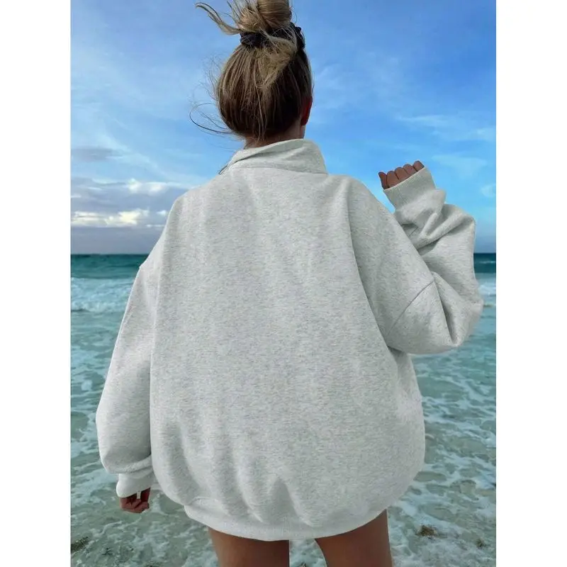 レディース ルーズカラー ブロードロップ ショルダー スウェット 秋冬 クリーンフィット スレ 00% その他の素材 中年女性用アウター