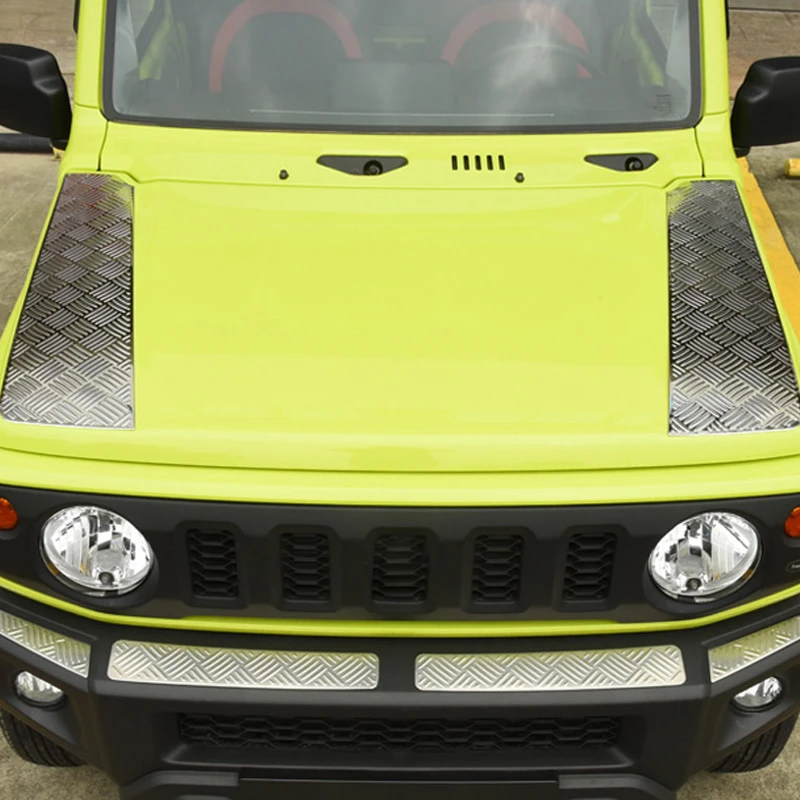 For Suzuki Jimny JB64 JB74 Engine Hood Cover Protector Guard Sticker Car Styling Accessories 304 Stainless Steel 2022 2021 2020