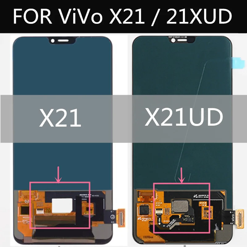 For vivo X21 X21A X21UD X21UDA LCD Display Touch Screen Digitizer Glass Lens Assembly Replacement