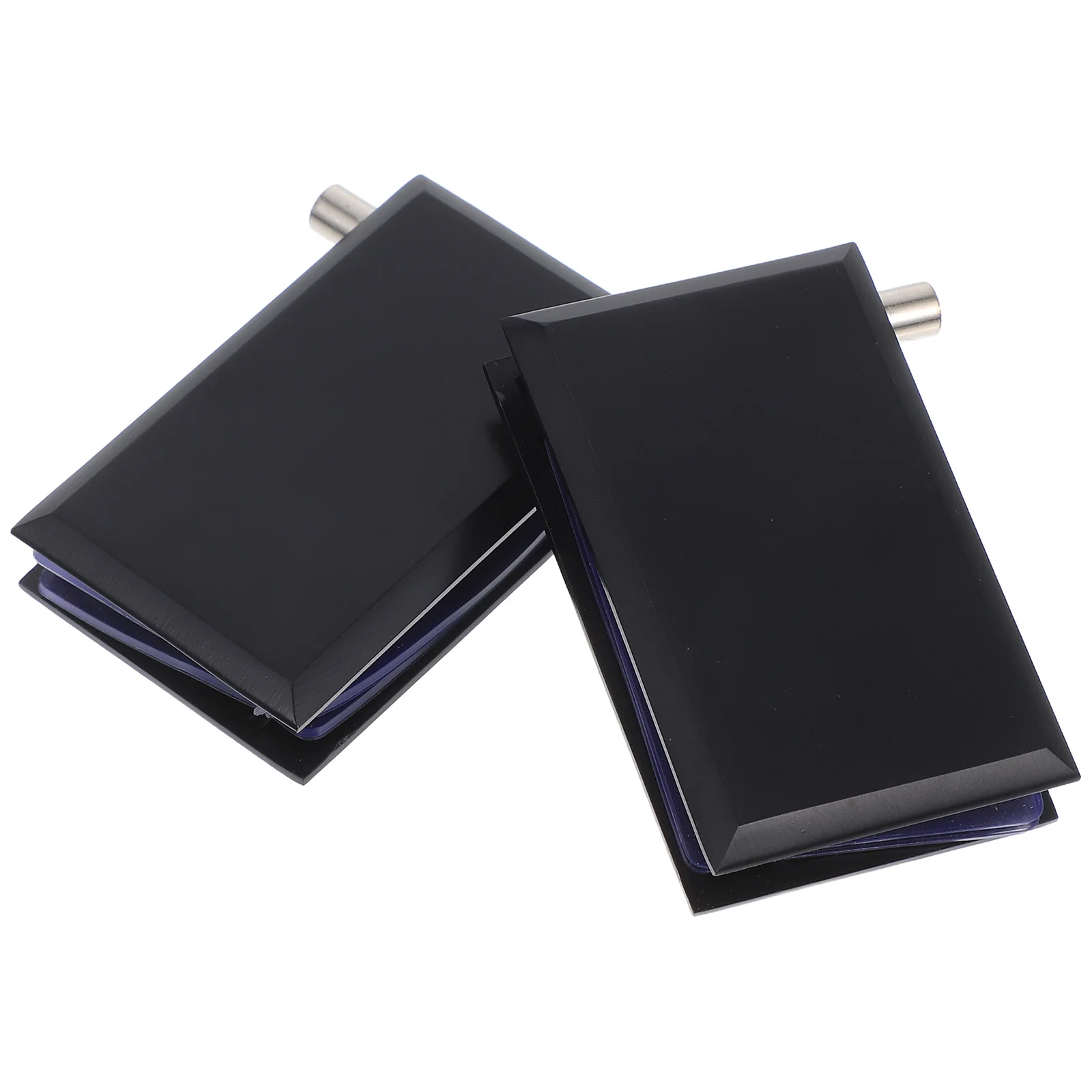 

2 pcs Frameless Glass Door Hinges Heavy Duty Pivot Clamp No Drill Black Matte For 8-12Mm Tempered Glass Cabinet Shower Hardware