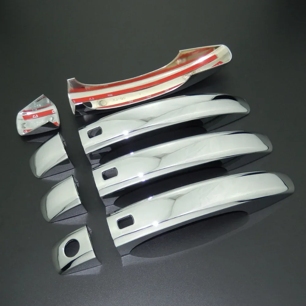 For Audi Q5 2009-2016 ABS Chrome Side Door Handle Cover Trims & Door Bowl Cover Car Styling 2010 2011 2012 2013 2014 2015