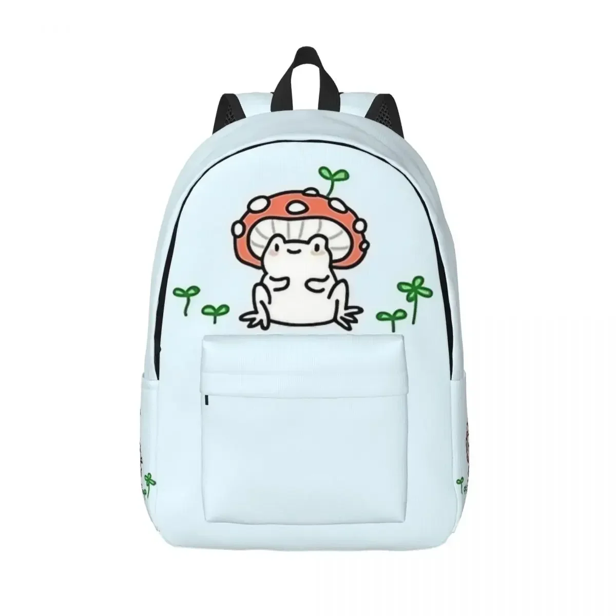 유치원 유치원 학교 학생을위한 버섯 개구리 배낭 귀여운 Froggy UWU 연인 Bookbag 소년 소녀 어린이 데이 팟 하이킹