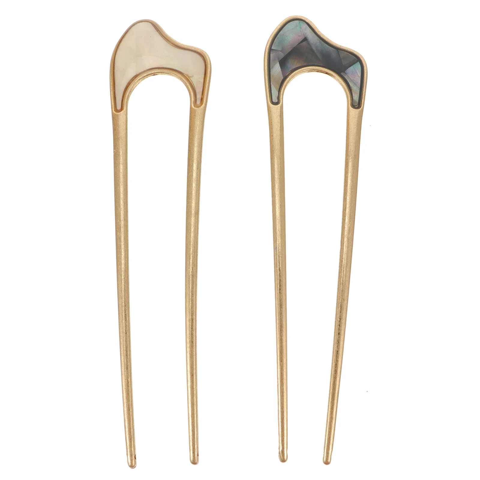 

2Pcs High Quality U Shaped Hair Forks Retro Hair Clips Elegant Hair Accessories for Women