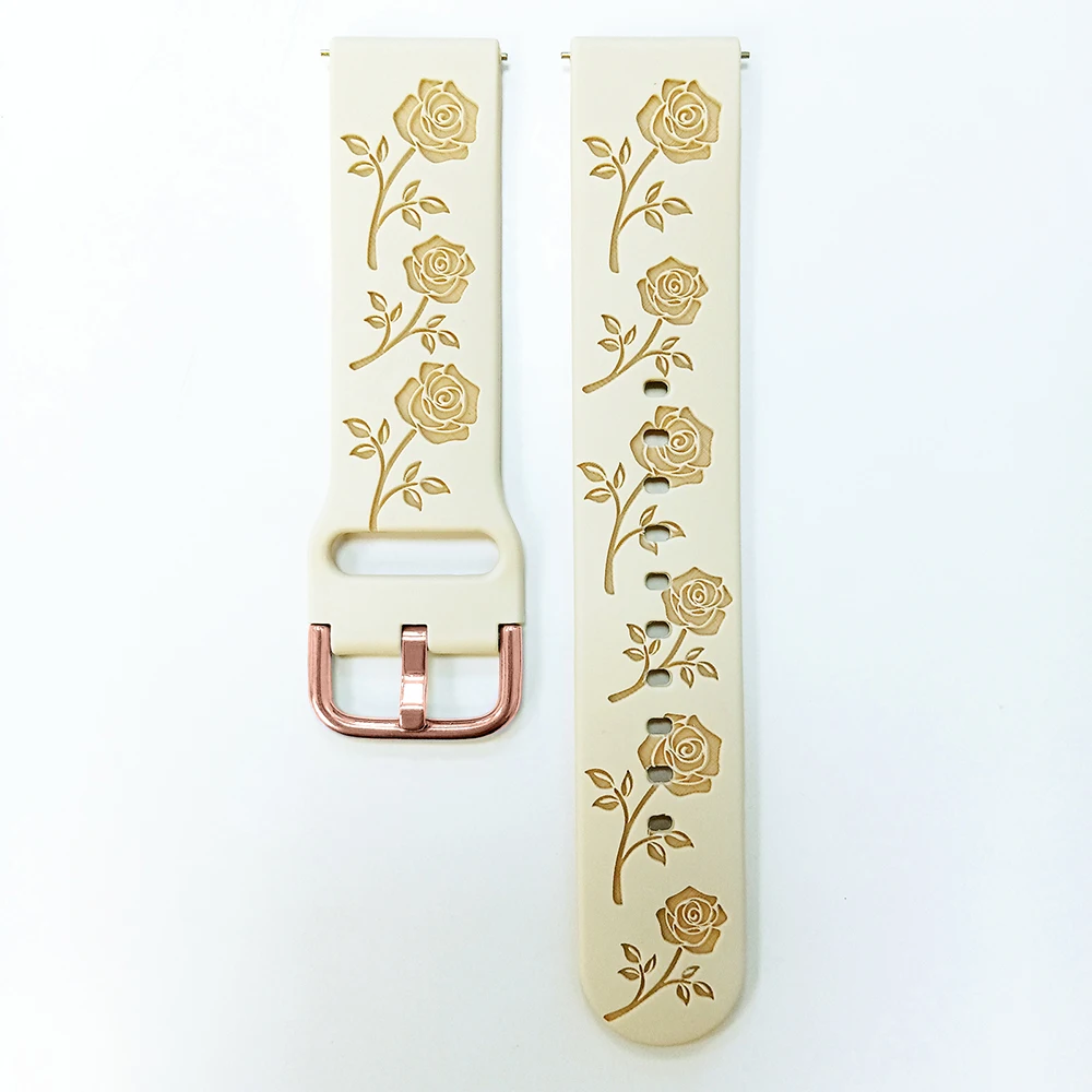 Новый силиконовый ремешок 20 мм для Samsung Galaxy Watch 42 мм, браслет Watch 4 5 6 7 Active 2 40 44 мм, классический браслет 42 мм 46 мм