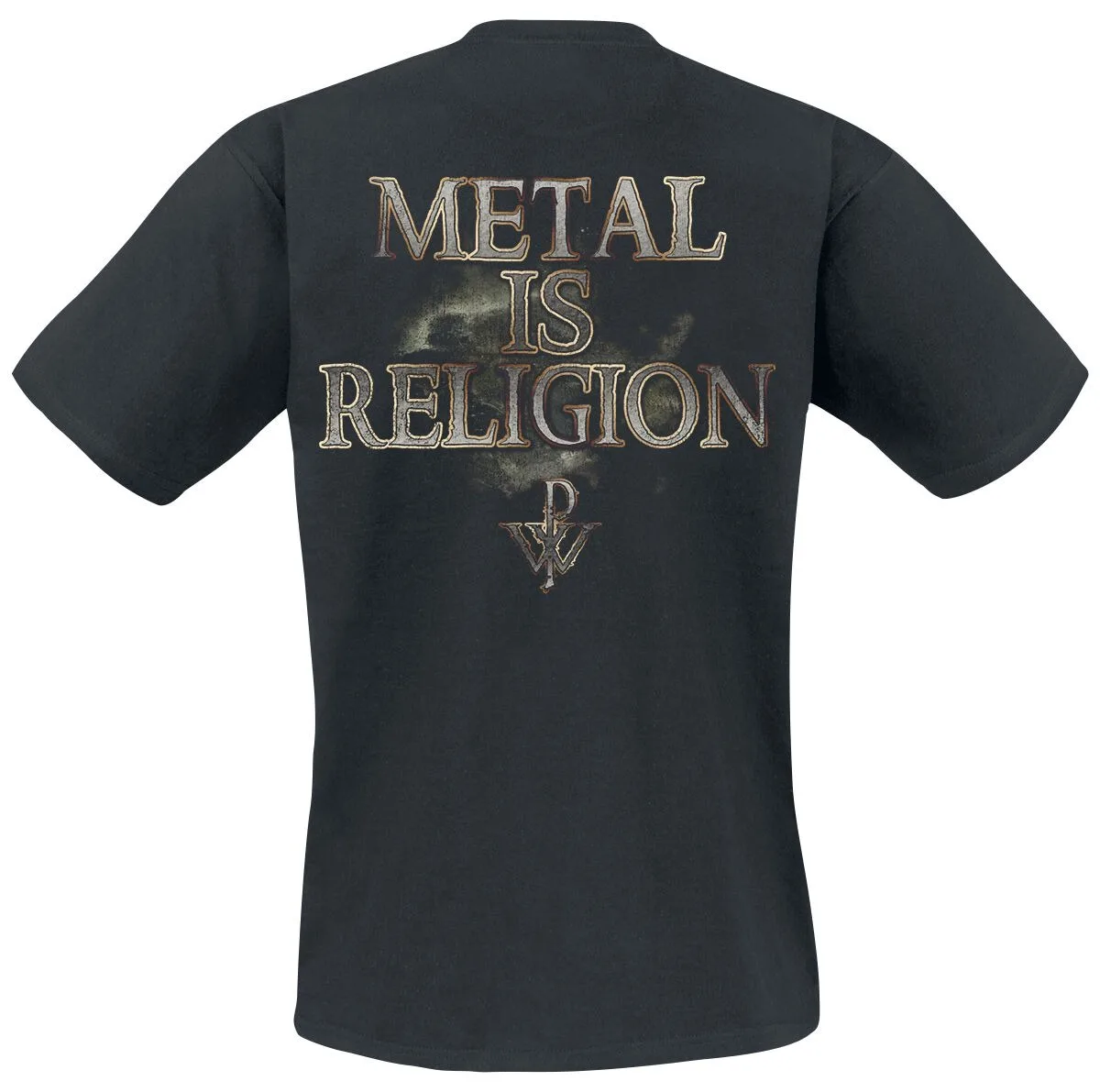 Powerwolf Incense and Iron Unisex-Baumwoll-T-Shirt, Dark Werewolf Blacksmith Print, Heavy Metal Rock Band Merch Casual Tee – Detail 5