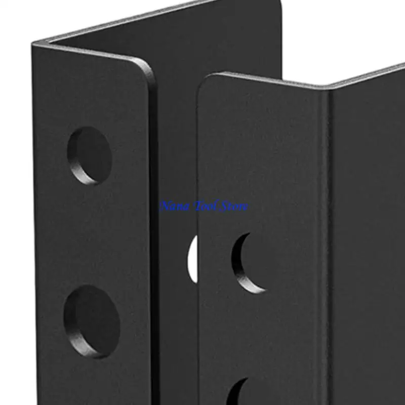 31GJ 2Pcs Concealed Support Beam Hanger Flange Adjustable Fence Bracket Deck Railing Joist Hanger Bracket Easy to Install