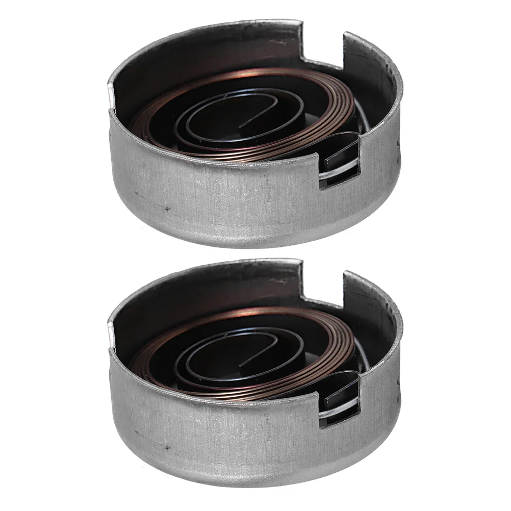 

2Sets Drill Press Return Springs Durable Steel Coil Spring Assembly Smooth Quill Feed Return Coil Drill Press Replacement