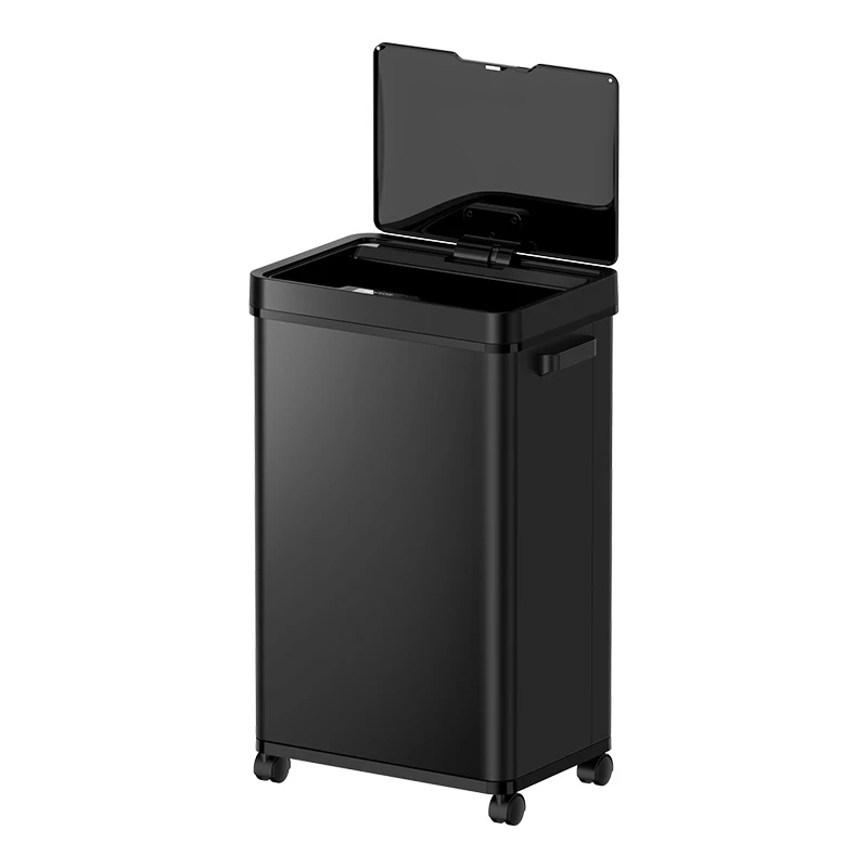 gallon auto-sensor rubbish can large opening smart dustbin sorting recycling with 360 universal wheels