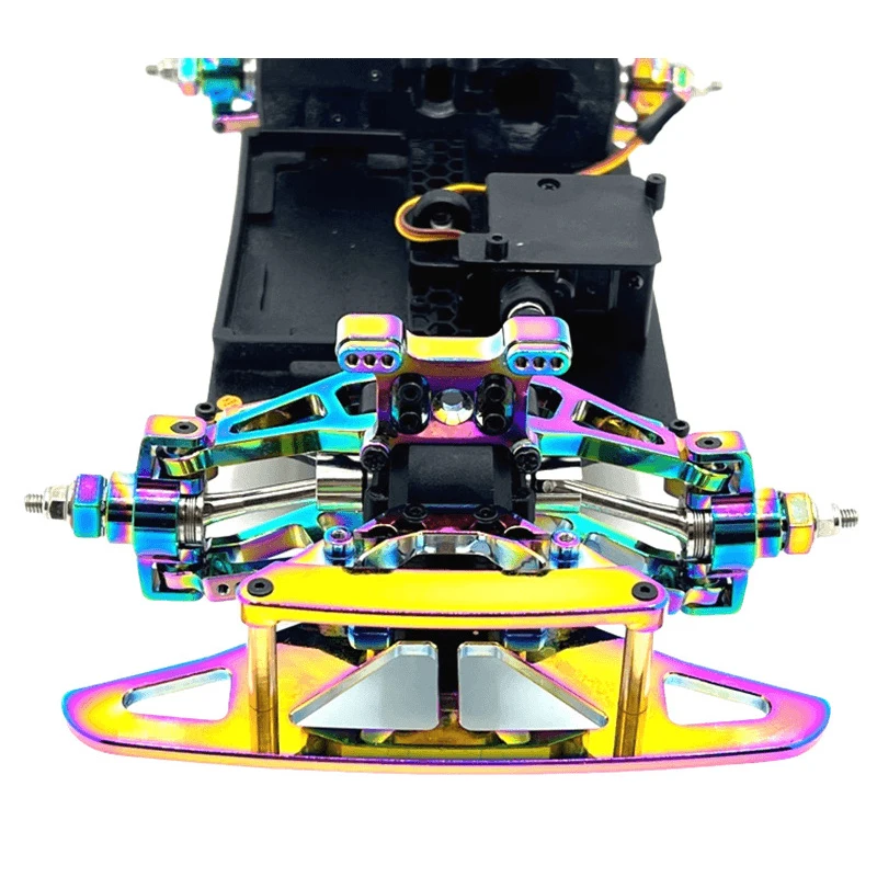 MJX Hyper Go 14304 14303 14302 14301 piezas de Metal de coche teledirigido juego de brazo oscilante superior e inferior soporte de torre de choque piezas de mejora