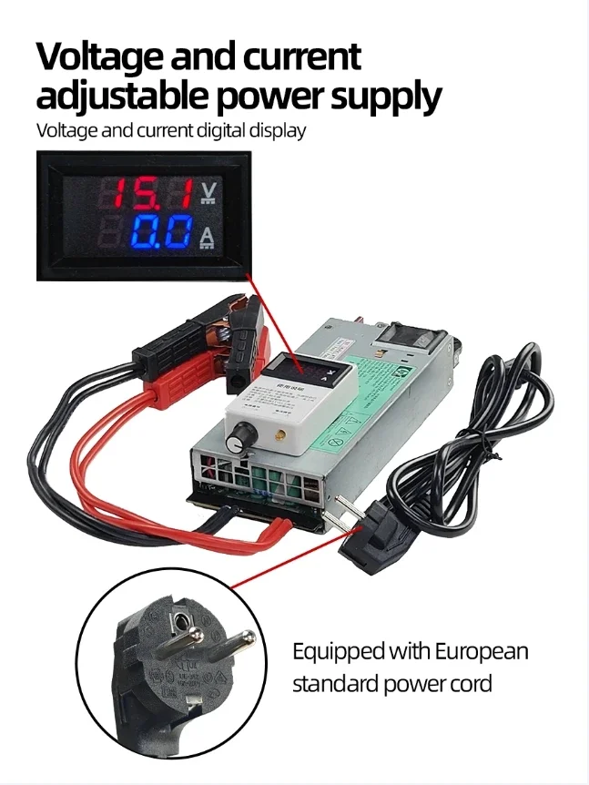 14.6V100A car programmable regulated power supply, Ferrous lithium phosphate, ternary lithium, lead-acid battery charger.