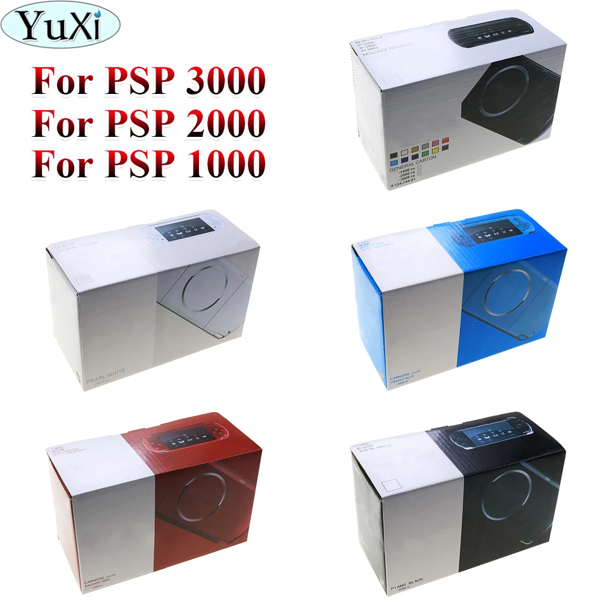 

YuXi 1PCS For PSP 1000 2000 3000 Game Console New Packing Box Carton for PSP3000 Game Console Packaging with Manual and Insert