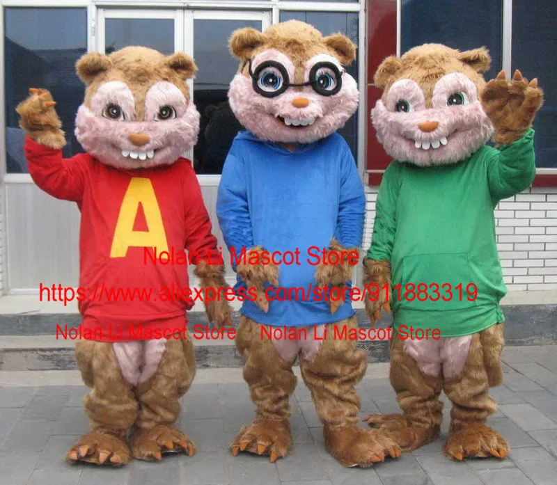 EVA Material Plush Tamias Mascot Costume, Set Dos Desenhos Animados, Role Play Filme Props, Jogo Publicidade, Halloween Gift, Alta Qualidade, 295