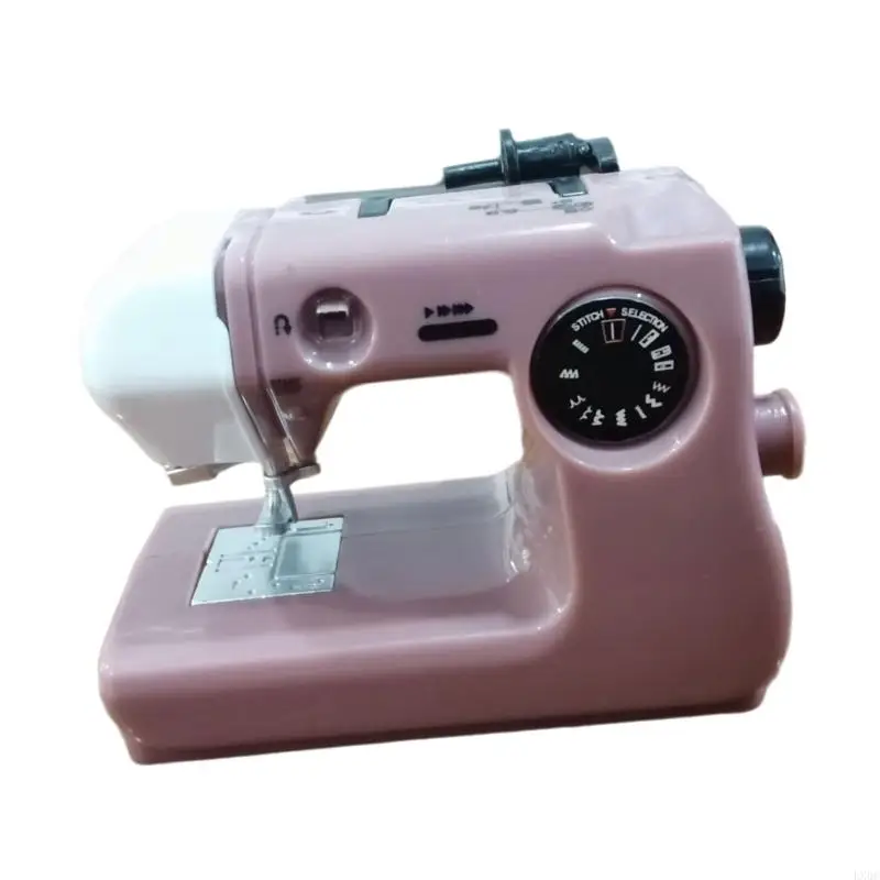 LX0C Compactly Sewing Machine Toy For Beginner Home Decors Creativity and Adding Fun to Lifes for Kids Unique Gift