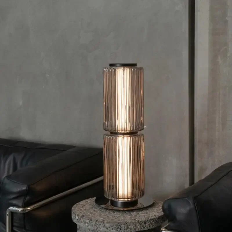 

Designer Floor Lights For Indoor Living Room Bedroom Decor Nordic Led Stand Lighting Smoke White Glass Bright Desk Lamps