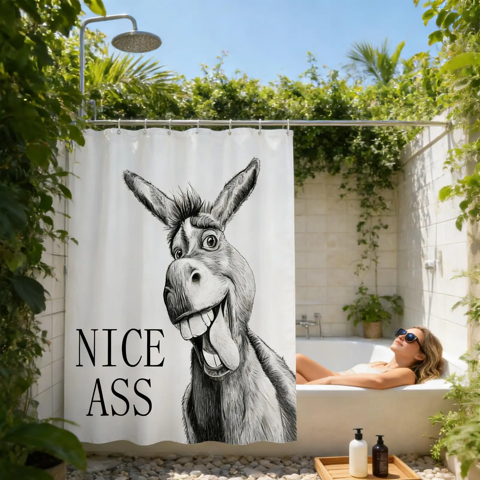 

Декоративная занавеска для душа с 12 крючками, 180x180 см, в деревенском стиле, для ванной комнаты, дома, общежития, квартиры