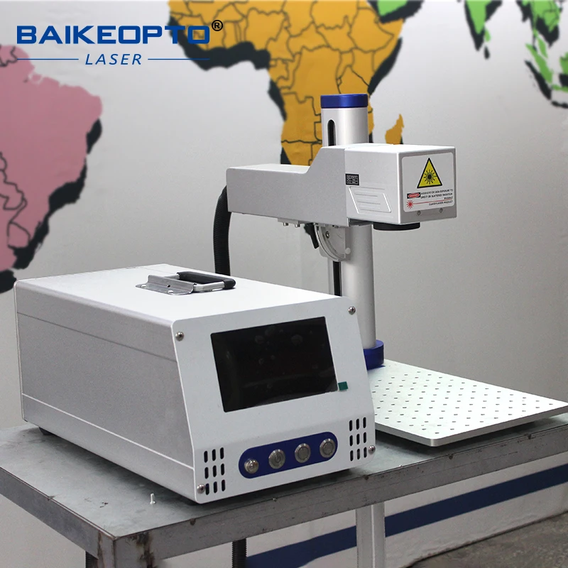 

Baikeopto Portable Split Desk Optic Fiber Laser Marking Machine - Precision Labelling And Engraving Tool