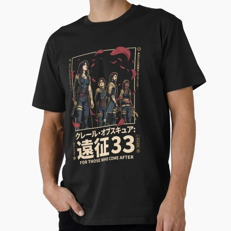 

Red Gommage Petals Clair Obscur Expedition 33 Gift t shirt for gamer Men‘s Short Sleeve Graphic Clothes All size tops S-6XL