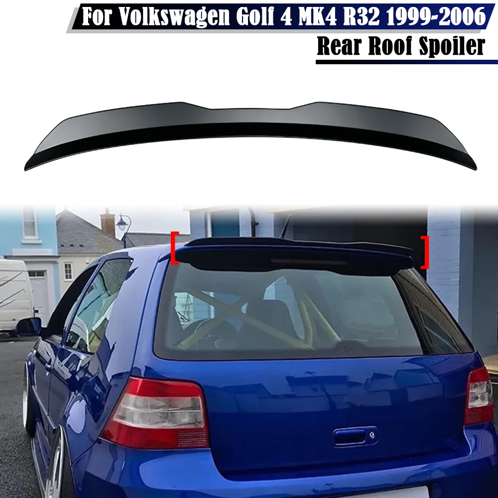 리어 트렁크 루프 스포일러 스플리터 윙 립, 폭스바겐 VW 골프 4 MK4 R32 해치백 1999-2006 자동차 테일 윙 장식