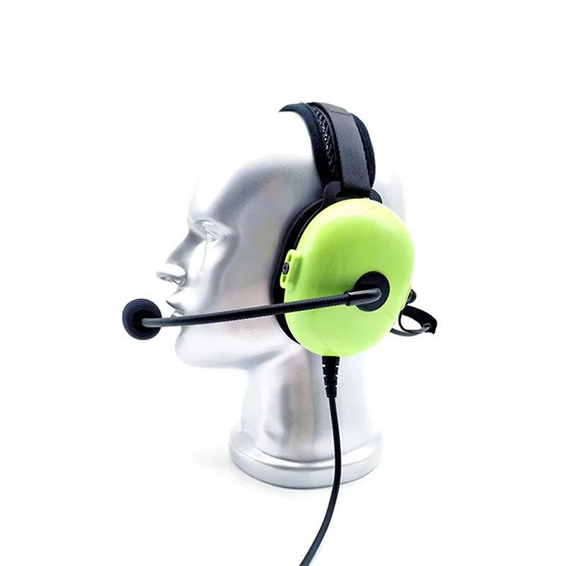 Industrial-grade noise-canceling headphones, SNR28dB, provide better hearing protection