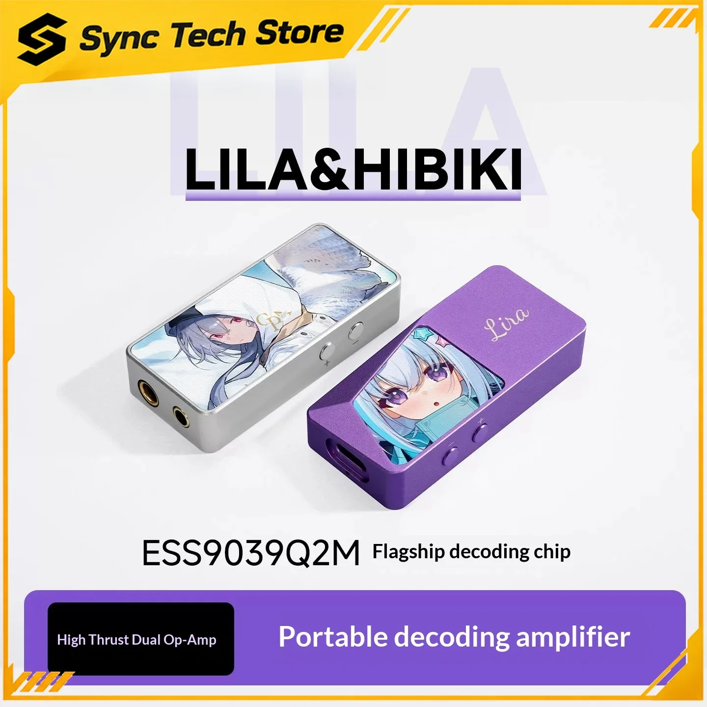 CVJ Lila Portable DAC Amp Dual Chip High Power Lossless Audio Decoder Dongle HIFI USB Type C For Phone