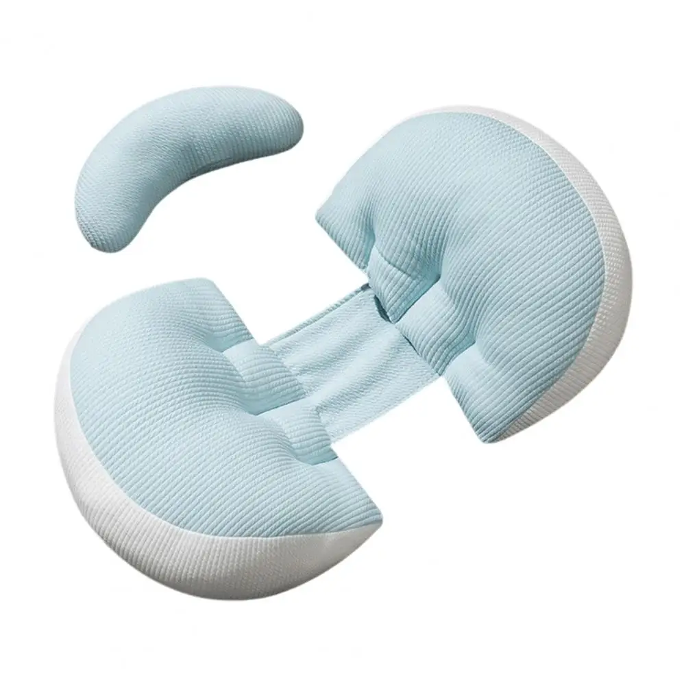 Washable Pregnancy Pillow Comfortable Pregnancy Pillow with Zipper Closure Double-sided Belly Back Support for Women Super Soft