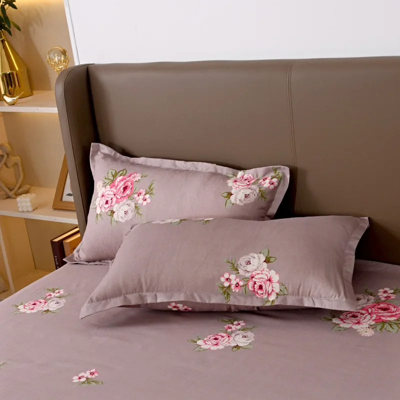 2 Piece Pillowcase Set For Single Bed Soft Comfortable Pillow Cover Adult Student Pillowcases Home Decoration Various Colors