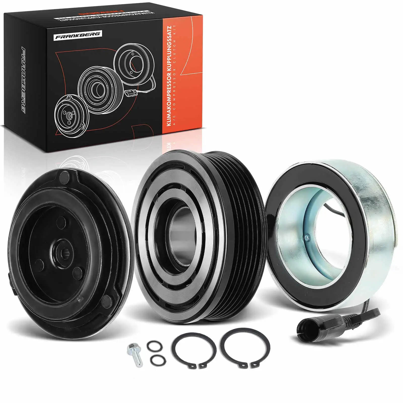 Frankberg 1x Magnetische Koppeling Klimaatcompressor voor MINI R50 R53 R52 Renault Clio II 64521171310 97275 64526918122