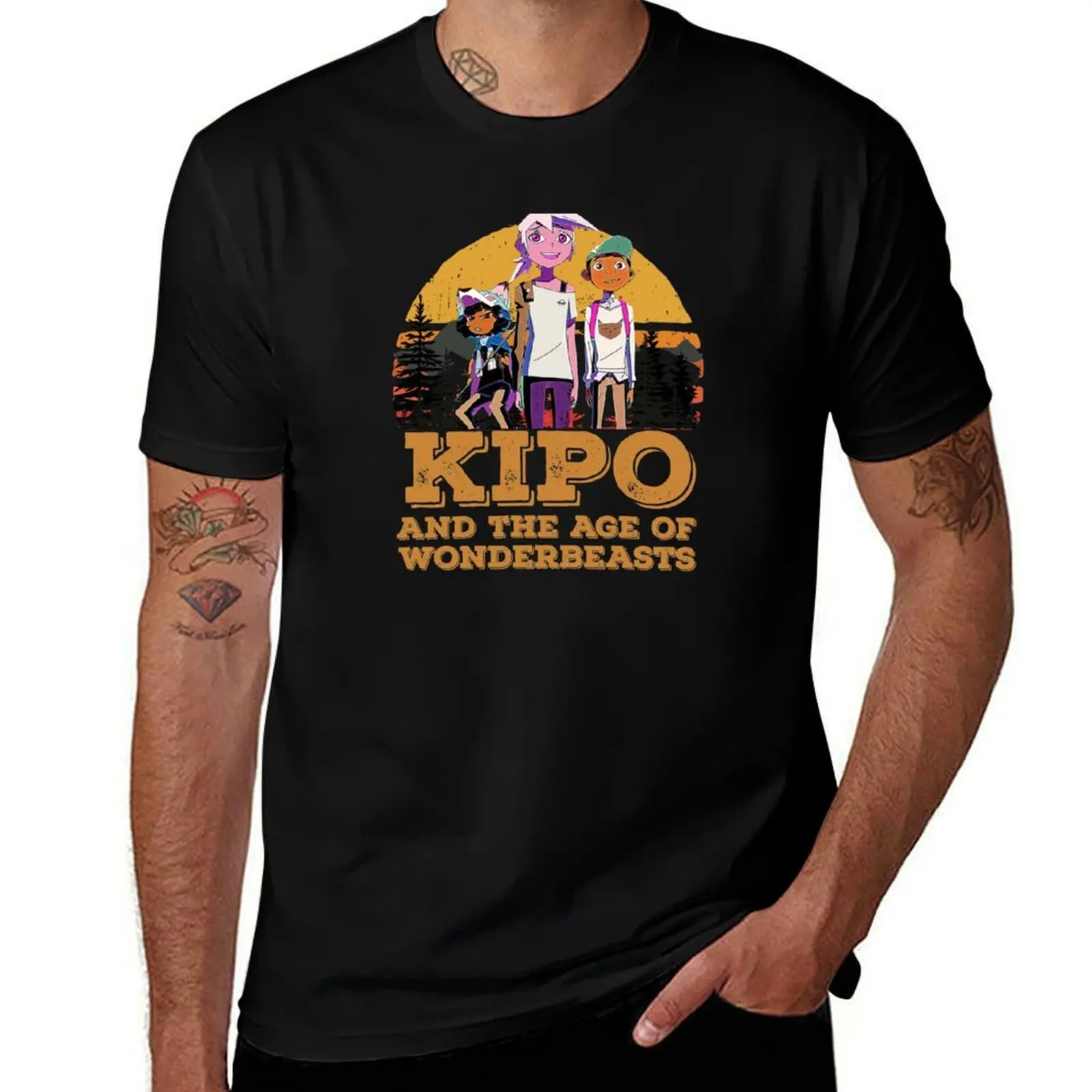 kipo and the age of wonderbeasts T-Shirt Big Size Short Sleeve Tee for Men