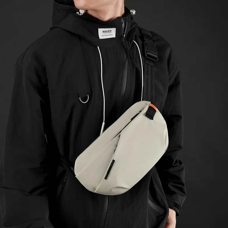 حقيبة خصر رياضية ولياقة بدنية من نسيج النايلون المقاوم للماء، حقيبة صدر محمولة لركوب الدراجات والسفر للتنقل #3