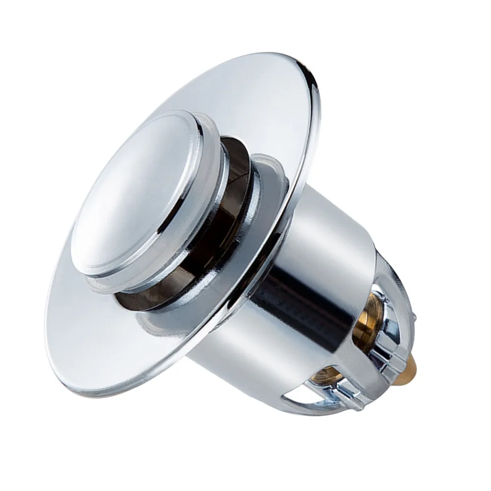 Picture 6: 1Pcs Bounce Core Sink Stopper Press Down Drain Plug for Shower Tub Slop Sink Laundry Basin Garbage Disposal Premium Quality