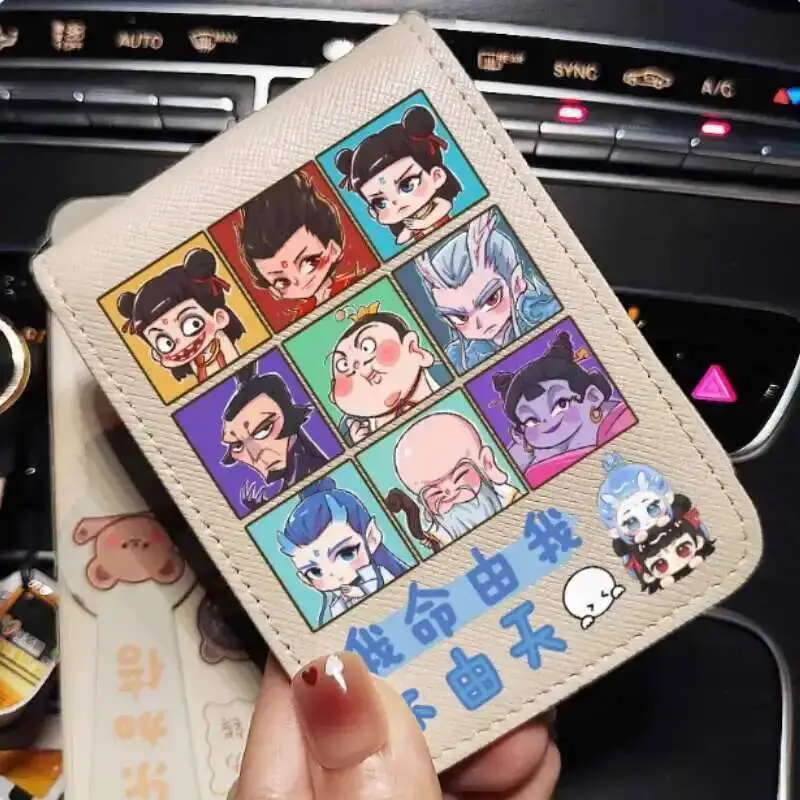 

Китайский кошелек Aobing Ne Zha, модный кошелек из искусственной кожи, держатель для карт, сумка для косплея, подарок B2144, аниме