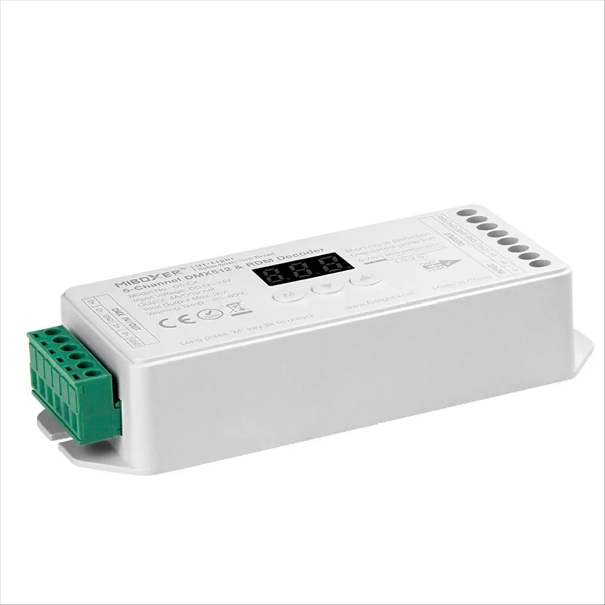A58Z  DMX512 Decoder RDM Controller D5- 5 Channel Decoder for LED Lighting Control