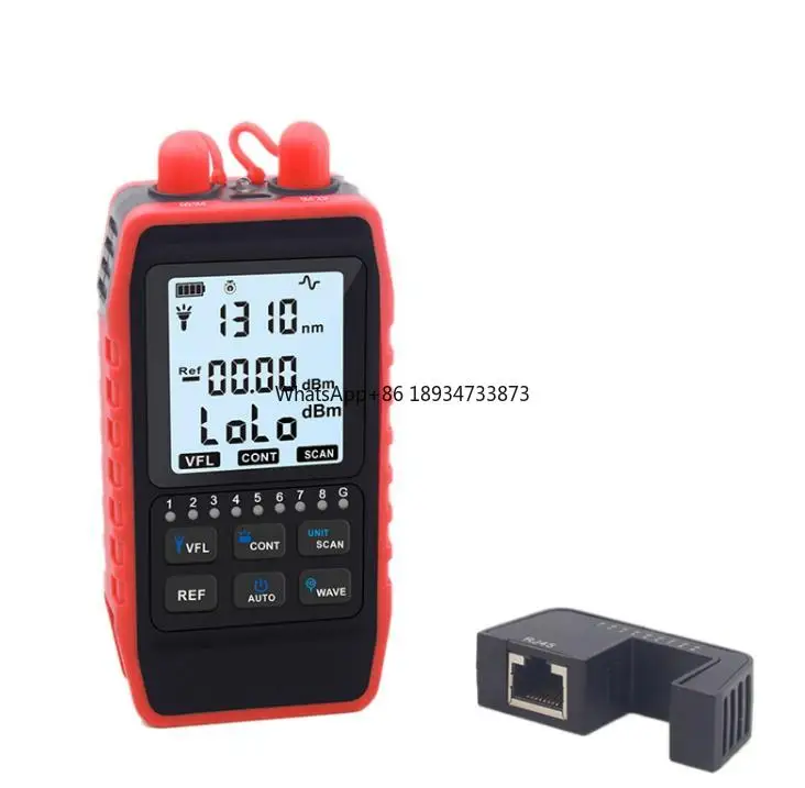 NF-908S Optical Power Meter Network Cable Finder Wire Tracker OPM Visual Fault Locator Wiremap VFL REF SCAN Optical Fiber Tester