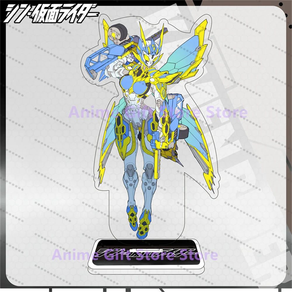 Cartoon Hot Anime Kamen Rider Acrylic human-shaped standing Decorative creative gift presents 15cm