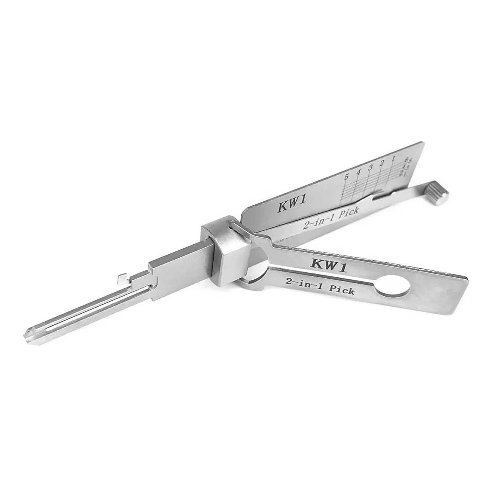 Professional KW1 Lock Key Precision Hook Pick Maintenance Repair Tool Stainless Steel Door Lock Unlocking Engineering Pick-up
